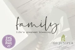 Family Life's Greatest Blessing SVG, Wood Sign SVG Product Image 2