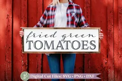 Fried Green Tomatoes SVG, Southern Food SVG, Gardening SVG Product Image 1