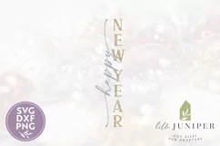 Happy New Year, New Year Porch Sign, Holiday SVG Product Image 2