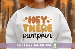Hey There Pumpkin SVG, Cute Fall Shirt Design Product Image 1