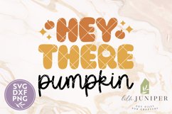 Hey There Pumpkin SVG, Cute Fall Shirt Design Product Image 2