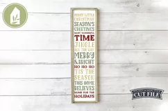 Holiday Sayings Vertical Christmas Porch Sign Design Product Image 1