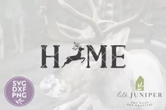 Reindeer Home SVG, Christmas Sign SVG, Reindeer SVG Product Image 2