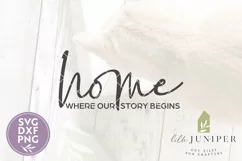 Home Where Our Story Begins SVG, Family SVG Product Image 2