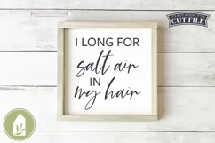 Beach House SVG, I Long For Salt Air In My Hair, Summer SVG Product Image 1