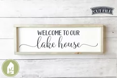 Welcome to Our Lake House SVG Files, Summer SVG Product Image 1