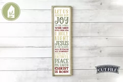 Christmas Porch Sign, Christian SVG, Christmas SVG Product Image 1