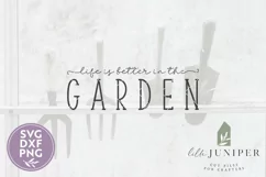 Life is Better in the Garden, Gardening SVG, Wood Sign SVG Product Image 2
