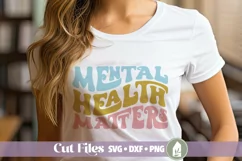 Mental Health Matters SVG, Mental Health Quote, Retro SVG Product Image 1