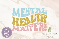 Mental Health Matters SVG, Mental Health Quote, Retro SVG Product Image 2