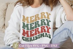 Merry Christmas SVG, Retro Christmas Shirt Design Product Image 1