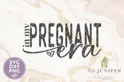 In My Pregnant Era SVG, Pregnancy Announcement SVG Product Image 2