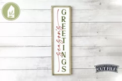 Season's Greetings, Holiday Porch Sign, Christmas SVG Product Image 1