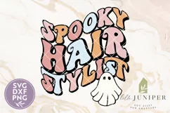 Spooky Hairstylist SVG, Retro Halloween Shirt Design Product Image 2