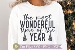 The Most Wonderful Time of the Year SVG, Christmas Shirt SVG Product Image 1