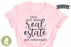 This Girl Sells Real Estate SVG, Real Estate Shirt SVG Product Image 1