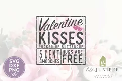 Valentine Kisses SVG Files, Valentine's Day SVG Product Image 2