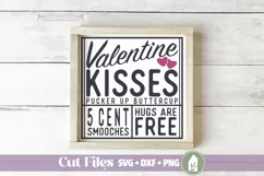 Valentine Kisses SVG Files, Valentine's Day SVG Product Image 1