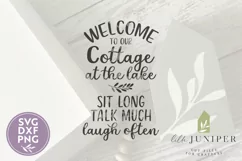 Lake SVG, Summer SVG, Welcome to our Cottage by the Lake Product Image 2