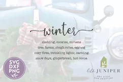 Winter SVG, Christmas Sign, Signs of Winter Product Image 2
