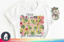 Sublimation Files, This Girl Sells Real Estate PNG Product Image 1