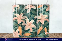 Lily Flowers Tumbler Wrap Product Image 1