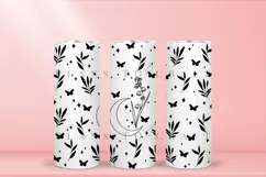 Lily birth flower skinny tumbler sublimation wrap with high resolution and transparant background are for 20oz and 30oz skinny tumbler