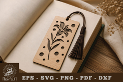 Lily Flower Lasercut Bookmark Product Image 1