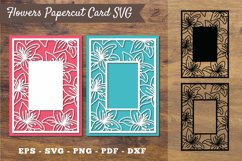 Lily Flower Papercut Card SVG Product Image 1