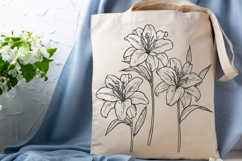 Lily Flower Svg Design, Lily Cut File Product Image 3