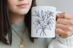 Lily Flower Svg Design, Lily Cut File Product Image 4