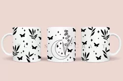 Lily of the Valley birth flower coffee mug sublimation wrap glass mug wrap svg presized for 11oz and 15oz glass mug are sublimation files