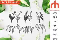 lily of the valley svg, may flower svg, may birth svg, lily outline, lily silhouette, laser cut file, layered lily svg, lily bouquet svg, lily bundle, wood lily svg, month flower svg, taurus plant svg, birth flower svg