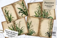Lily of the Valley Junk Journal Pages Product Image 1