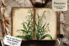 Lily of the Valley Junk Journal Pages Product Image 2