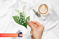 Lily of the Valley Sticker, Floral Sticker, Nature Sticker Product Image 1
