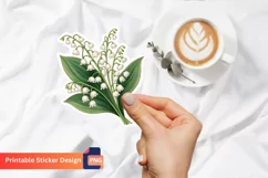 Lily of the Valley Sticker, Floral Sticker, Nature Sticker Product Image 1