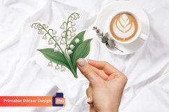 Lily of the Valley Sticker, Floral Sticker, Nature Sticker Product Image 1