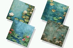Lily Pond Digital Paper Bundle Product Image 2