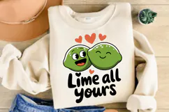 Lime All Yours, Valentine Day Sublimation PNG Design Product Image 2