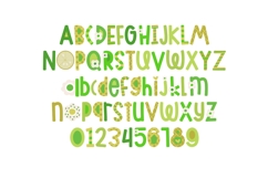 Lime Blossom Color Font Product Image 3