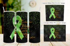 Lime Green Ribbon You Never Know How Strong You Are Tumbler Product Image 4