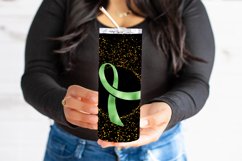Lime Green Foil Ribbon 20oz Tumbler Sublimation Product Image 3