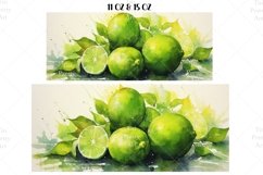 Limes Mug Wrap Sublimation Designs, Limes Mug Wrap, Limes Png