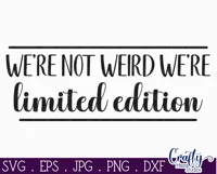Farmhouse Funny Round Sign Svg | We're Not Weird Product Image 2