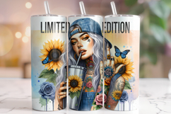 Limited Edition Tumbler, Motivational Tumbler Wrap, Tattoo Product Image 1