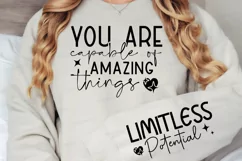 You Are Capable Of Sleeve SVG, Inspirational SVG Design Product Image 3