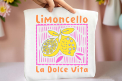Limoncello La Dolce Vita Lemon PNG Sublimation Product Image 3