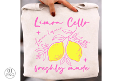 Limoncello Summer PNG, Lemon Sublimation Design Product Image 2
