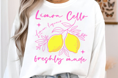 Limoncello Summer PNG, Lemon Sublimation Design Product Image 4